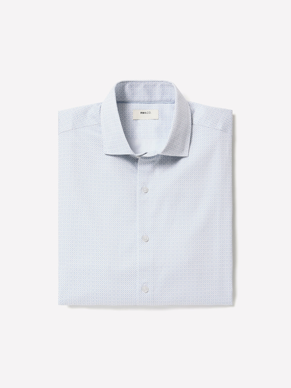 RW&CO Tailored-Fit Dress Shirt with Geo Pattern