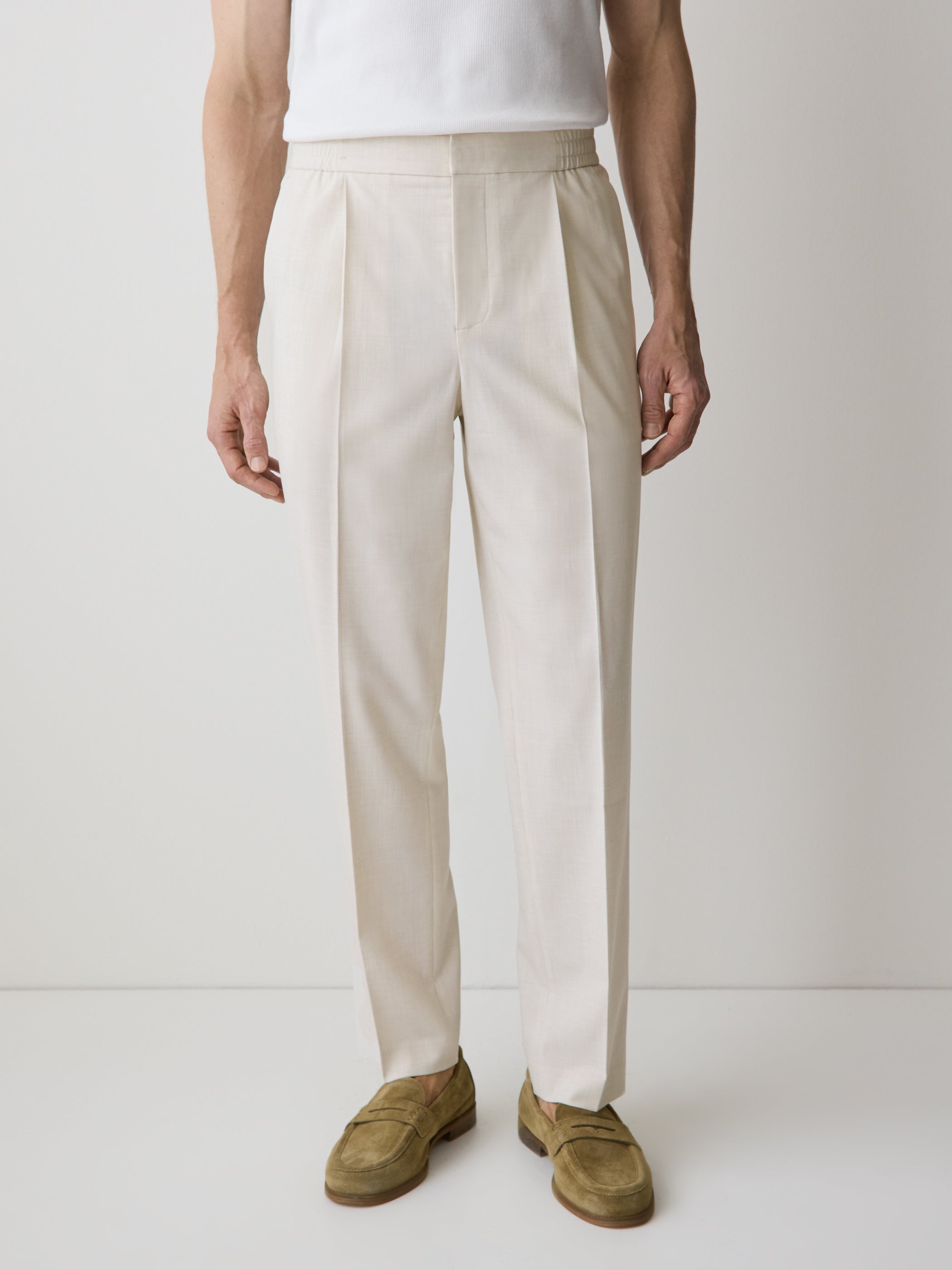 RW&CO Tapered-Leg City Pant with Elastic Waistband