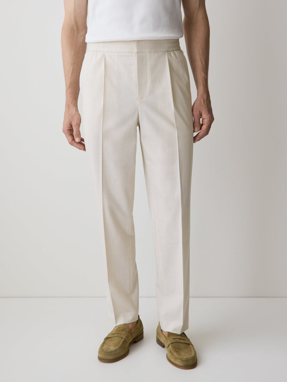 RW&CO Tapered-Leg City Pant with Elastic Waistband