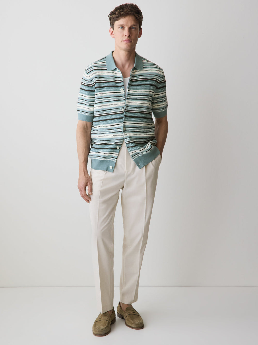 RW&CO Tapered-Leg City Pant with Elastic Waistband