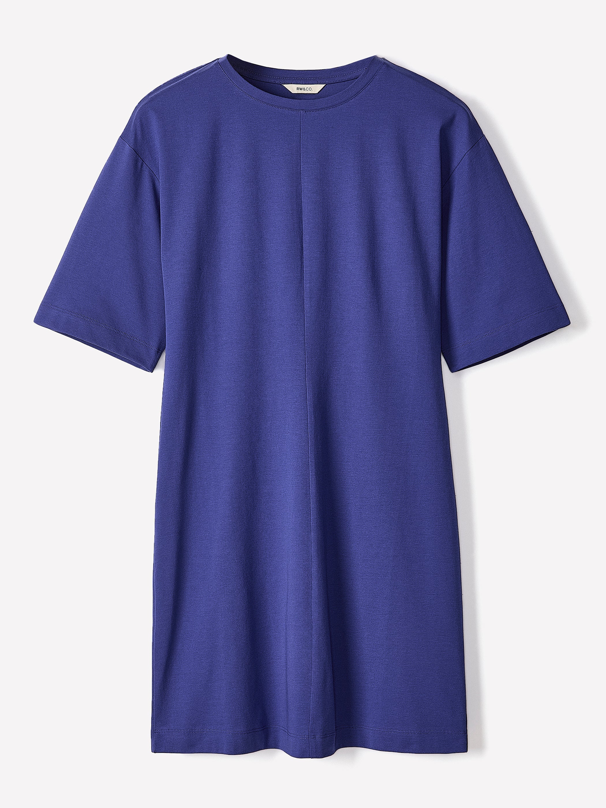 RW&CO Short-Sleeve Crew-Neck Mini Dress