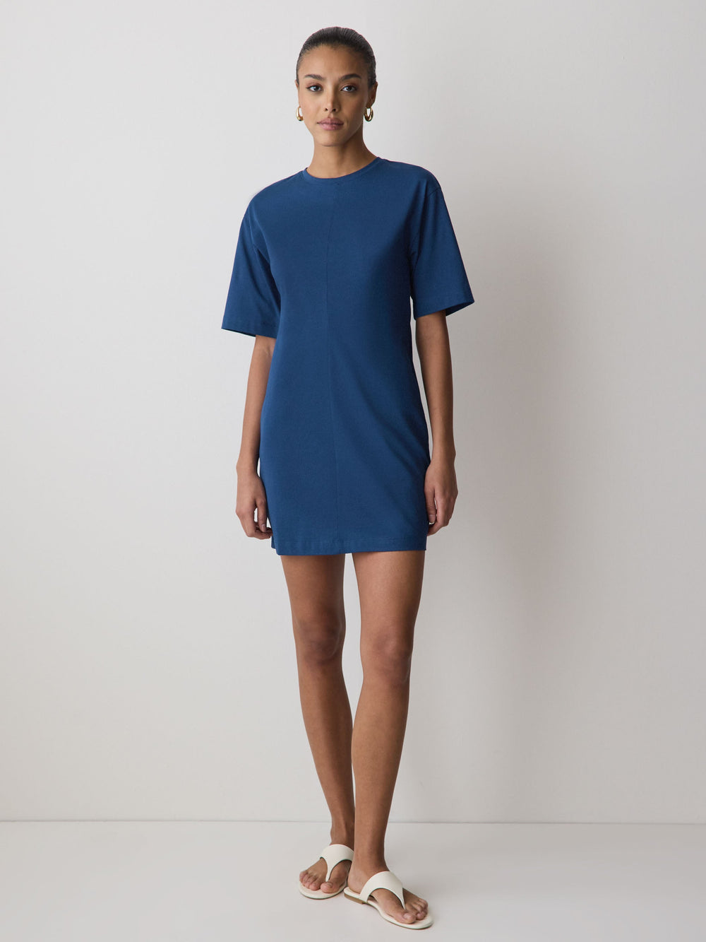 RW&CO Short-Sleeve Crew-Neck Mini Dress