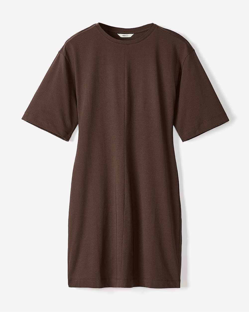 RW&CO Short-Sleeve Crew-Neck Mini Dress