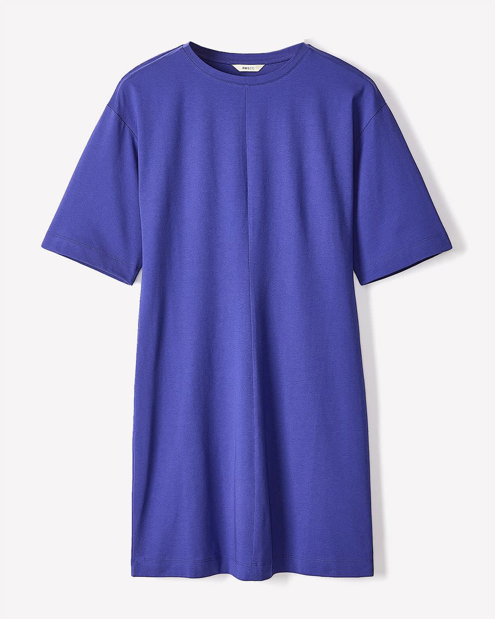 RW&CO Short-Sleeve Crew-Neck Mini Dress
