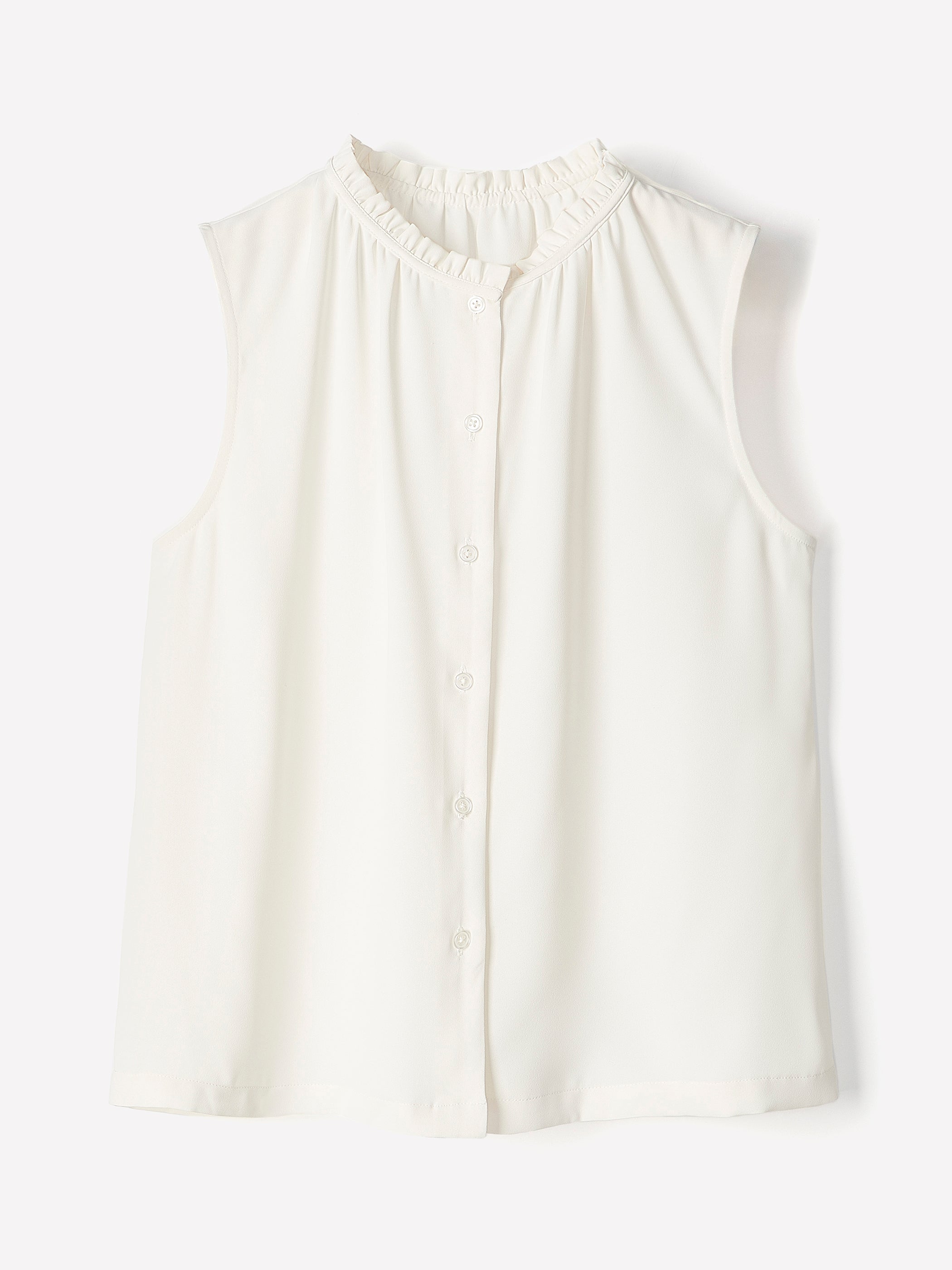 RW&CO Sleeveless Buttoned-Down Blouse