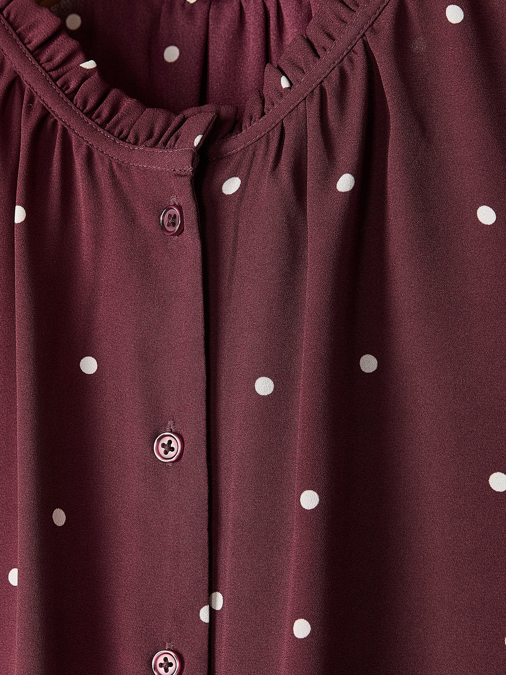 RW&CO Sleeveless Buttoned-Down Blouse with Ruffled Trim