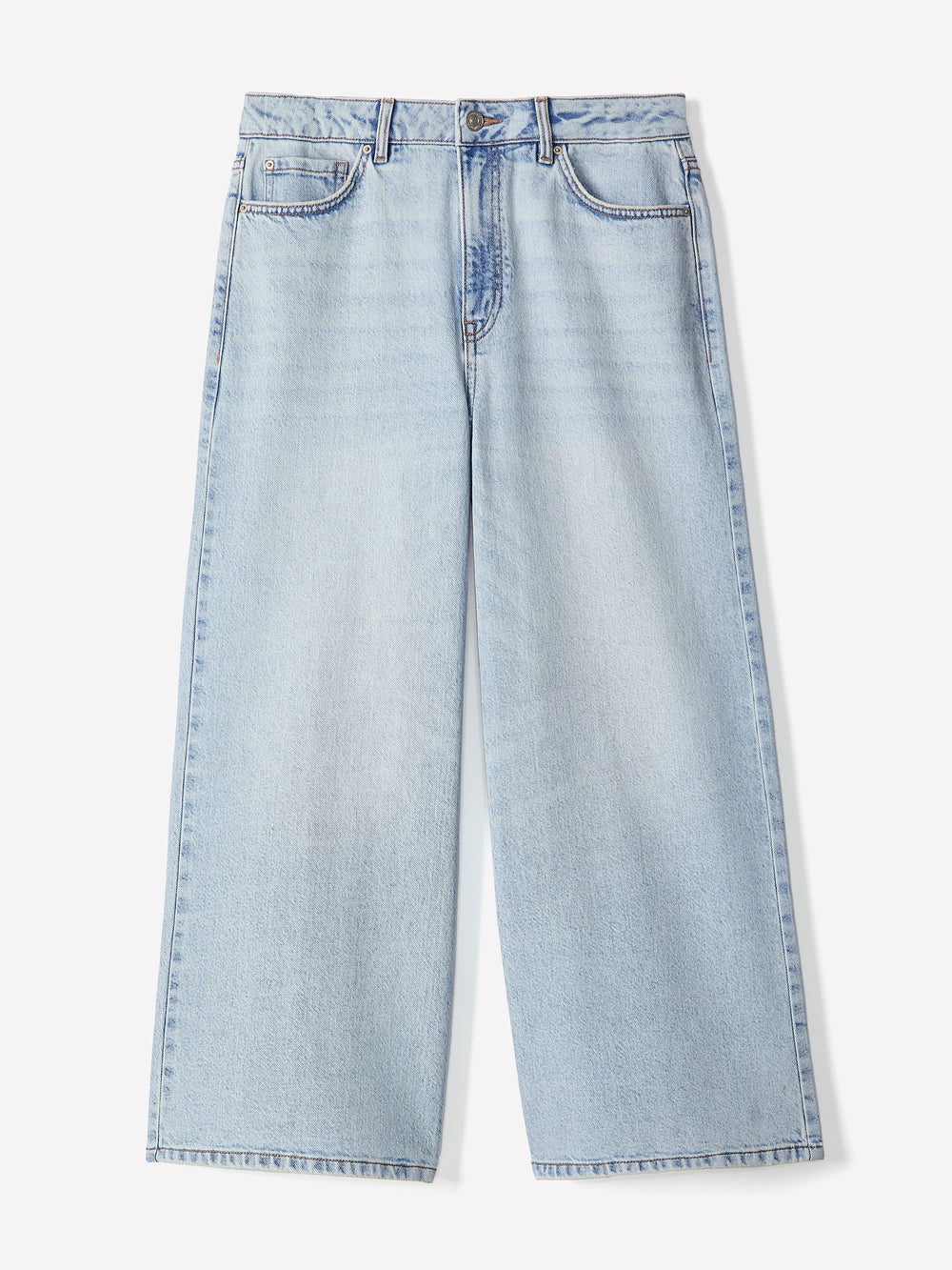 RW&CO High-Rise Wide-Leg Cropped Jeans