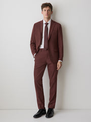 RW&CO Slim-Fit Deep Berry Suit Pant