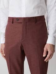 RW&CO Slim-Fit Deep Berry Suit Pant