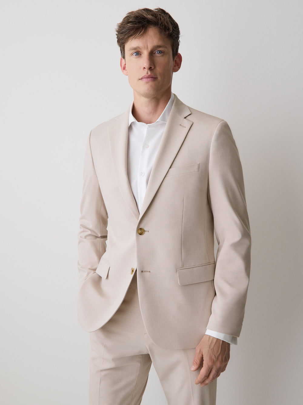 RW&CO Slim-Fit Light Pink Suit Blazer