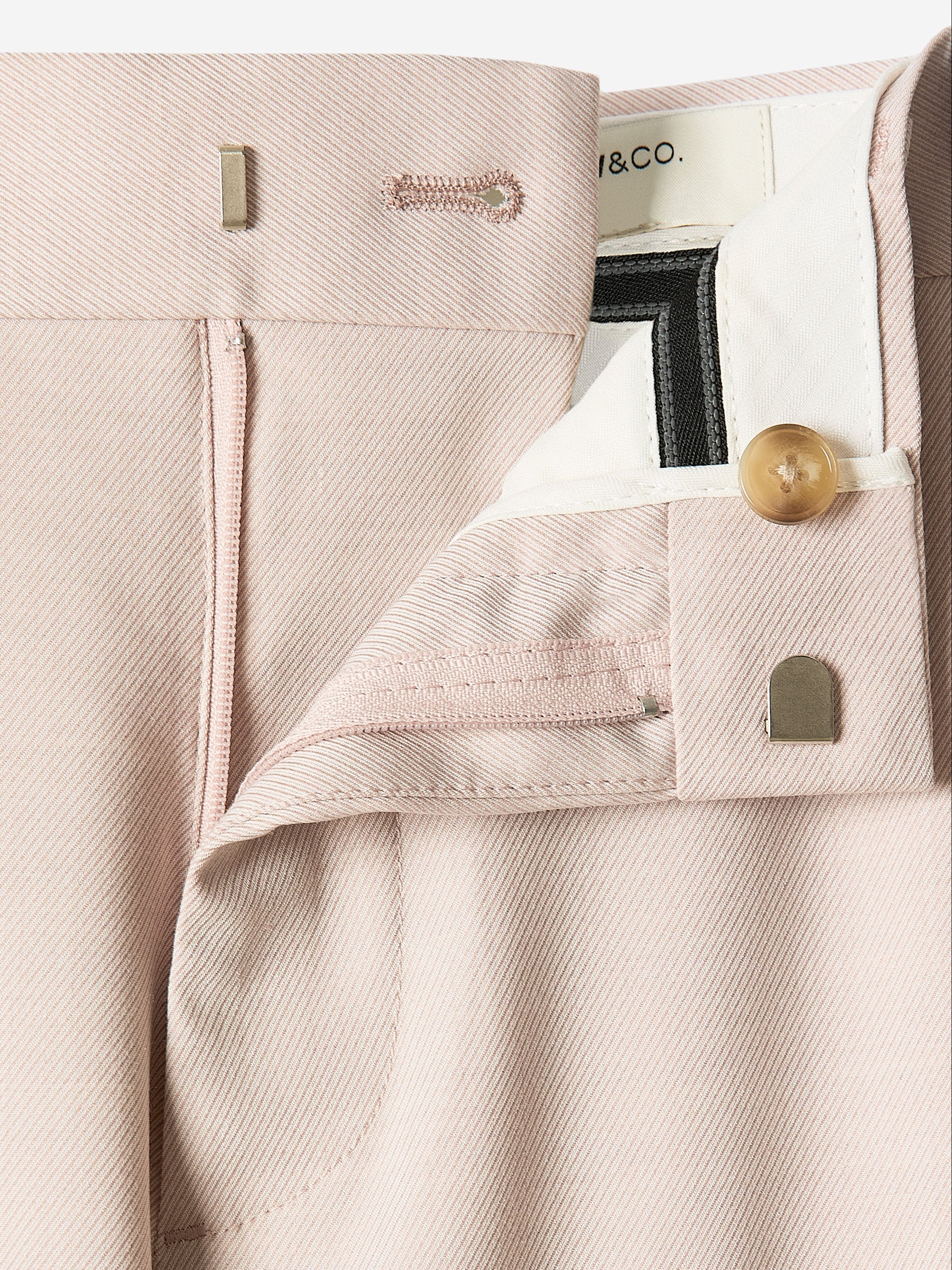 RW&CO Slim-Fit Light Pink Suit Pant