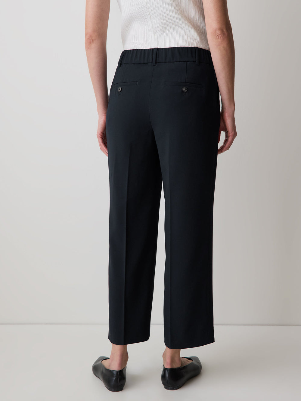 RW&CO Mid-Rise Straight-Leg Cropped Pant
