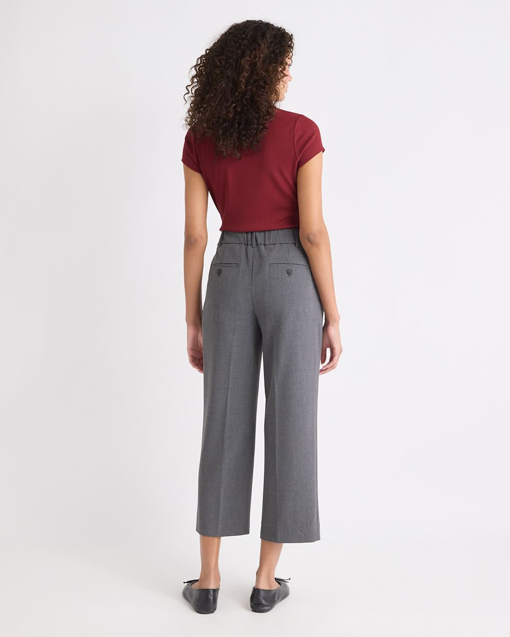 RW&CO Mid-Rise Straight-Leg Cropped Pant