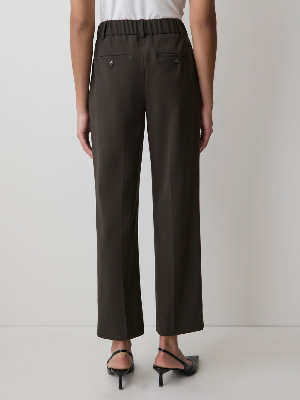RW&CO Mid-Rise Straight-Leg Cropped Pant