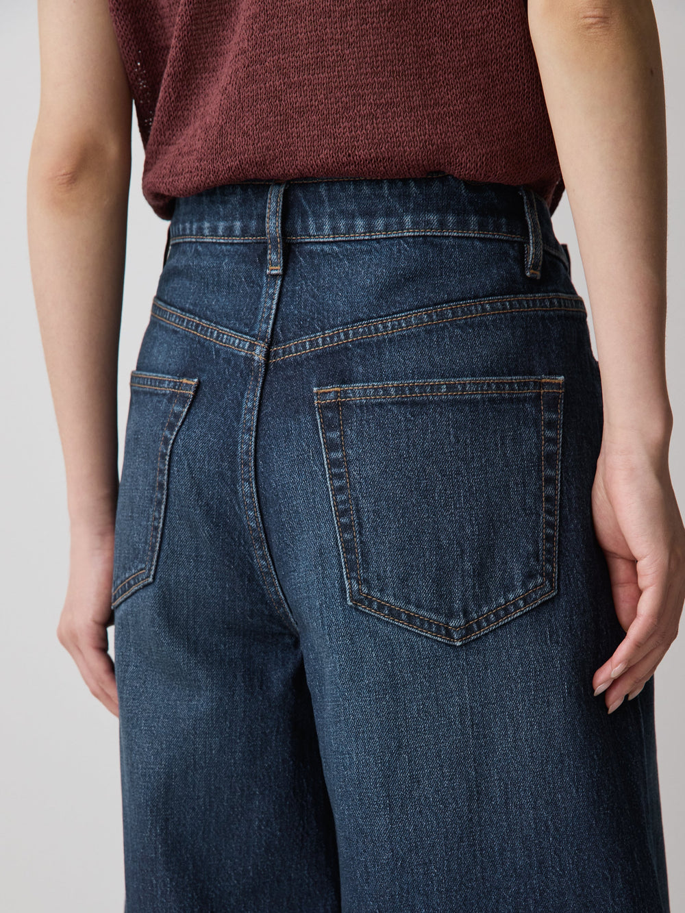 RW&CO High-Rise Wide-Leg Cropped Jeans