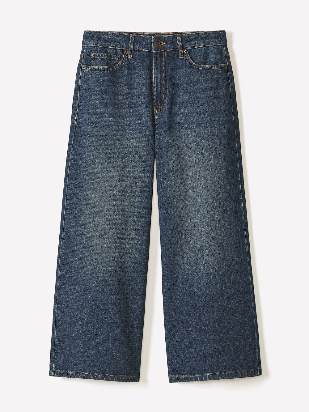 RW&CO High-Rise Wide-Leg Cropped Jeans