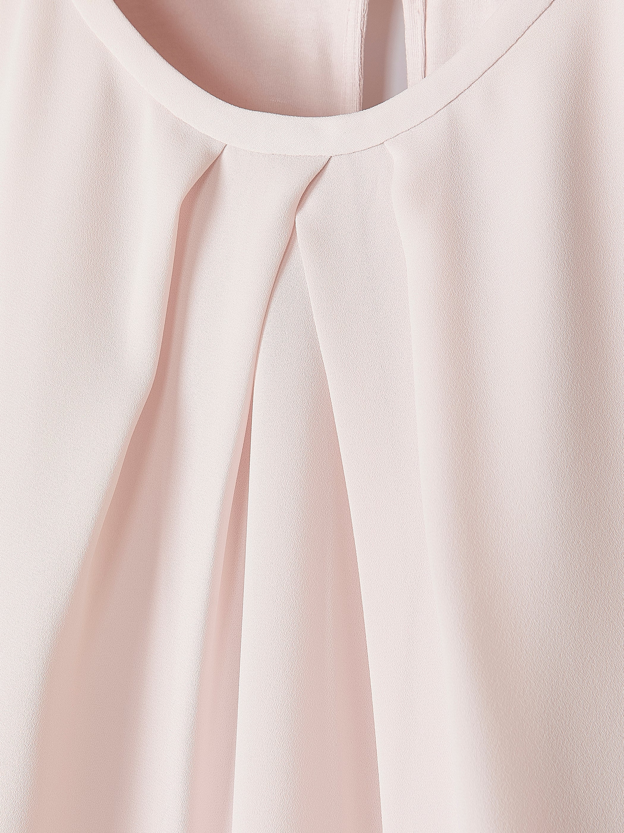 RW&CO Mix-Media Cap-Sleeve Crew-Neck Blouse