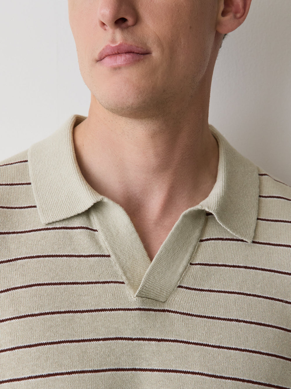RW&CO Linen-Blend Short-Sleeve Polo