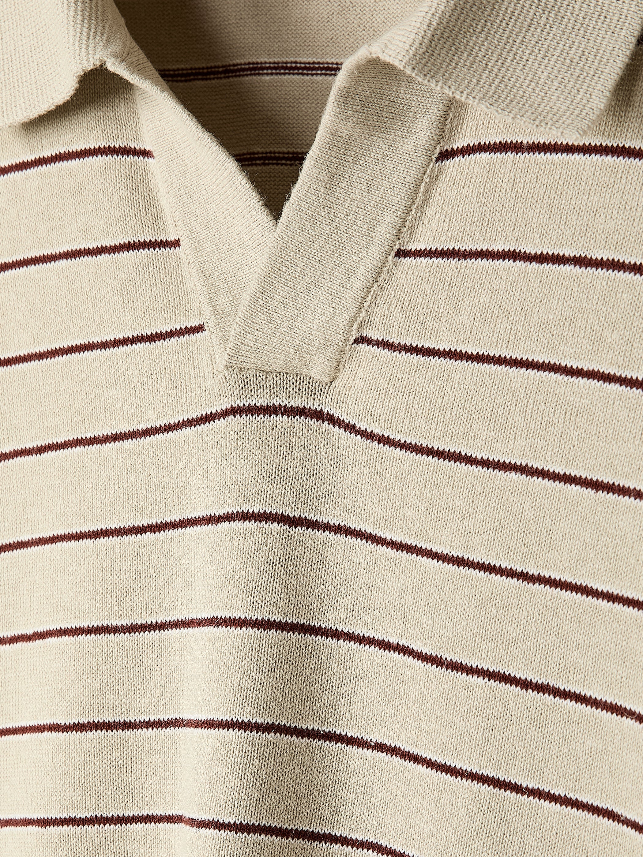 RW&CO Linen-Blend Short-Sleeve Polo