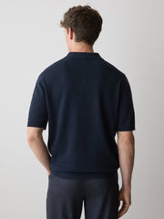 RW&CO Linen-Blend Short-Sleeve Polo