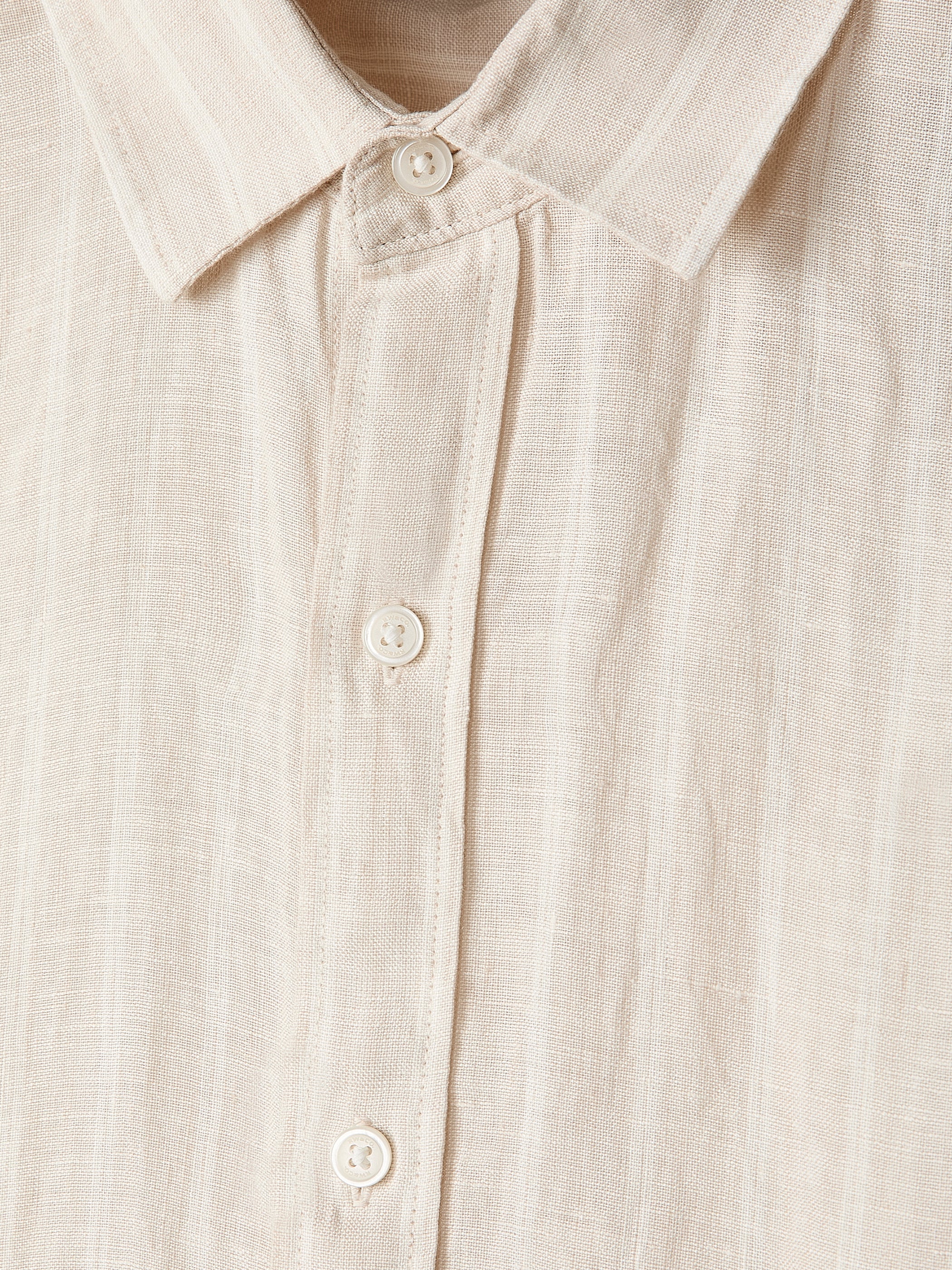 RW&CO Striped Long-Sleeve Linen Shirt