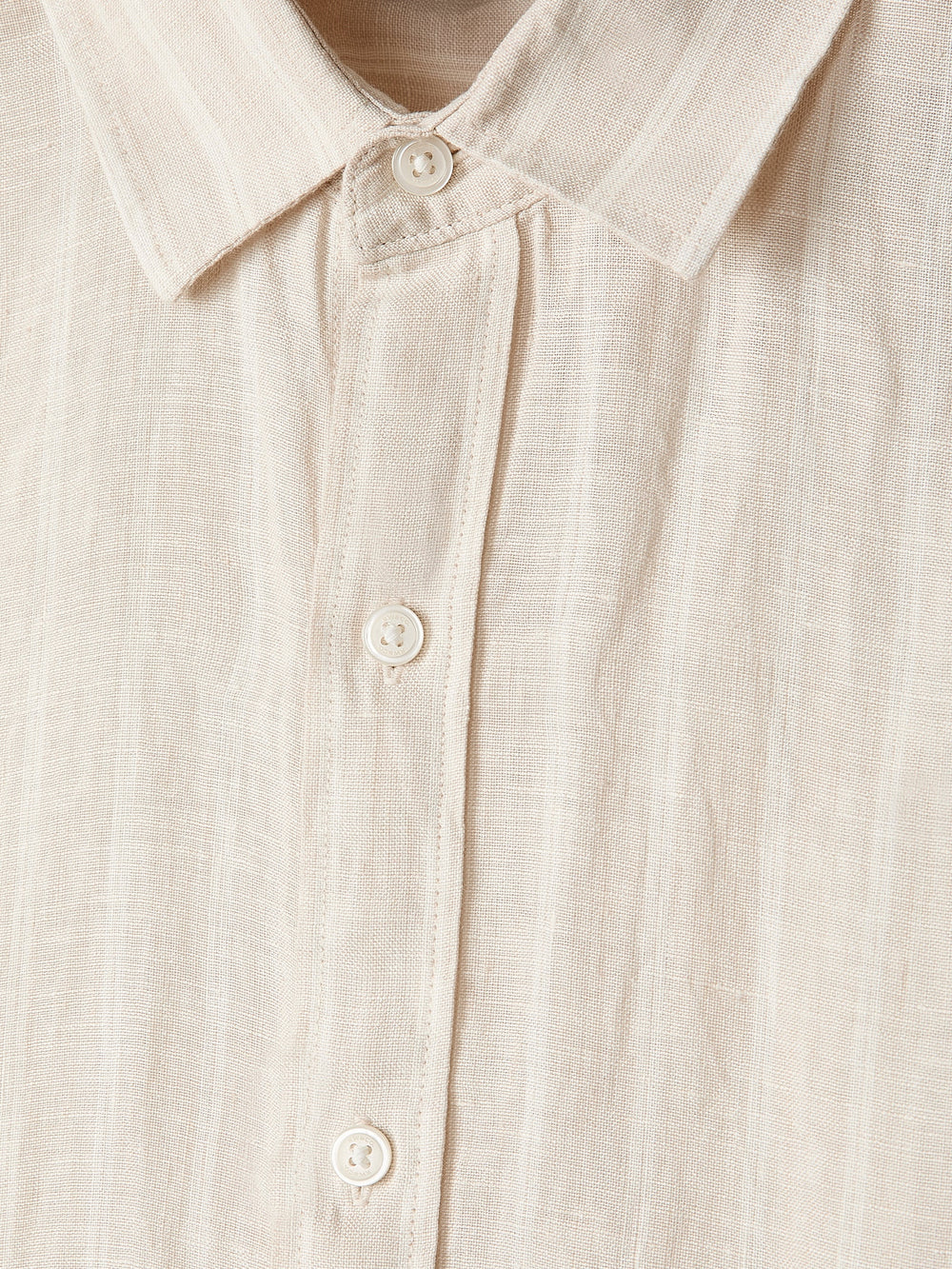 RW&CO Striped Long-Sleeve Linen Shirt