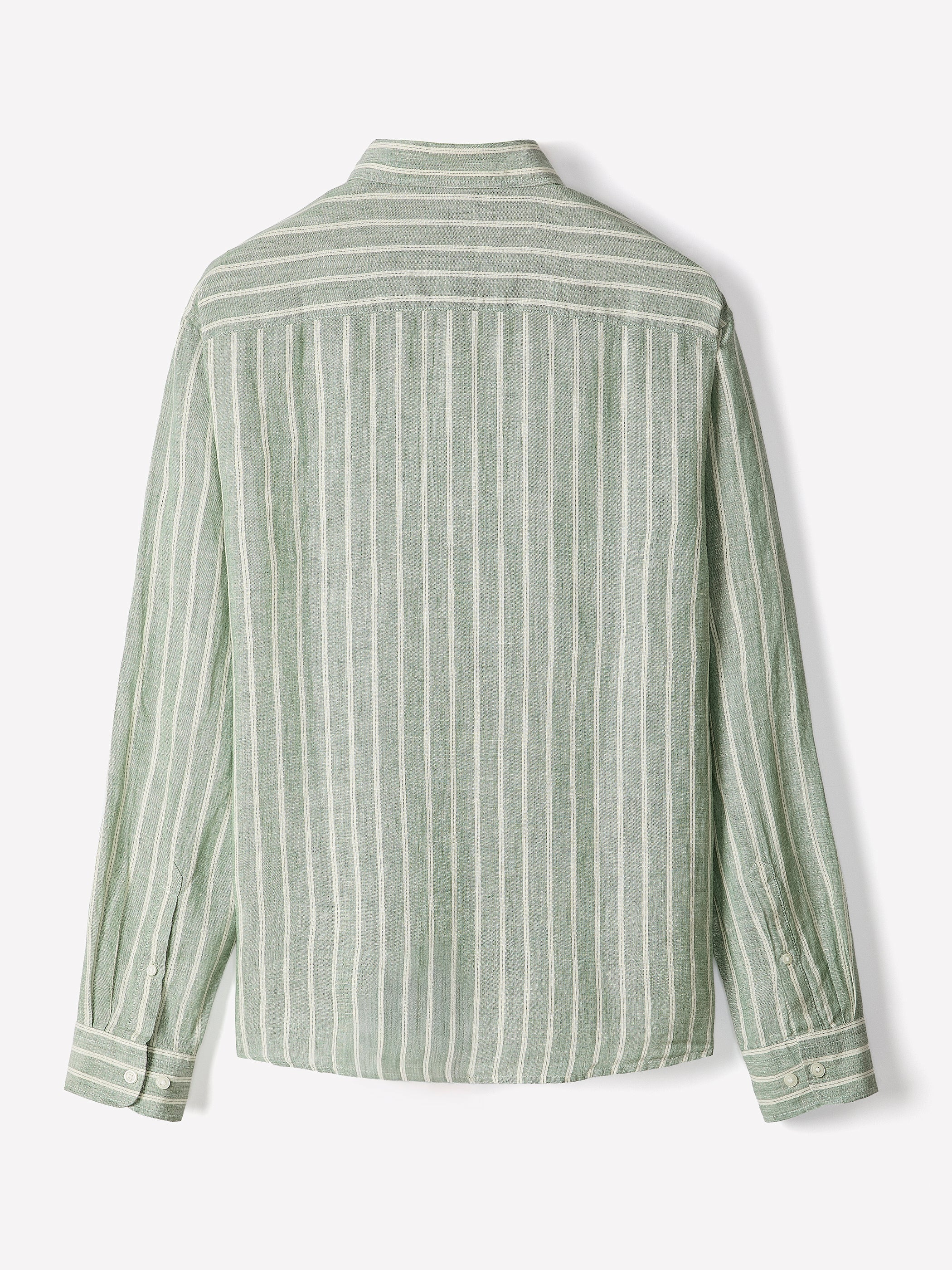 RW&CO Striped Long-Sleeve Linen Shirt