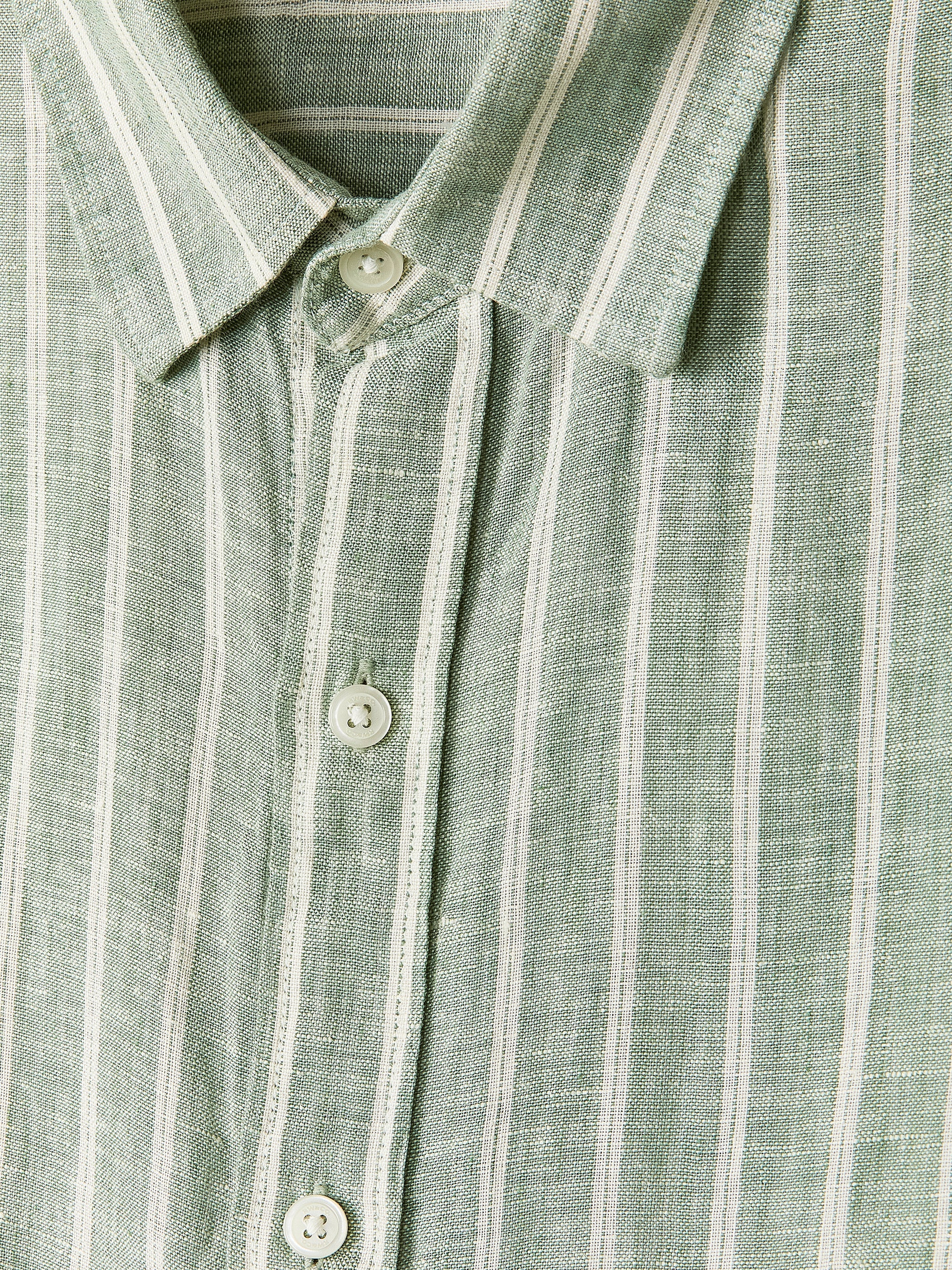 RW&CO Striped Long-Sleeve Linen Shirt