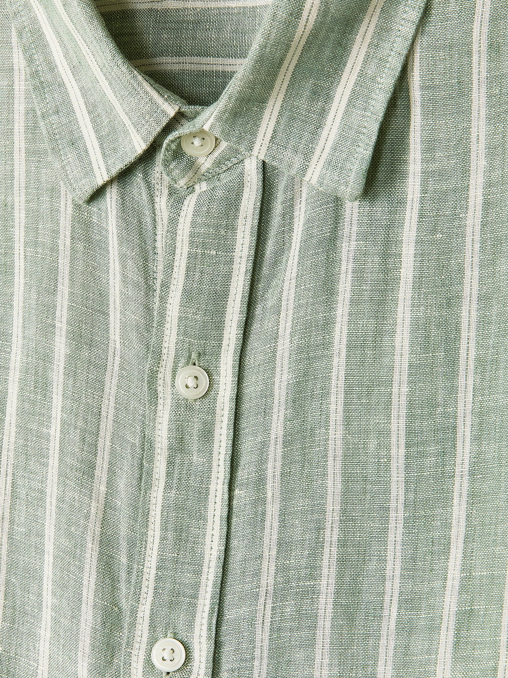 RW&CO Striped Long-Sleeve Linen Shirt