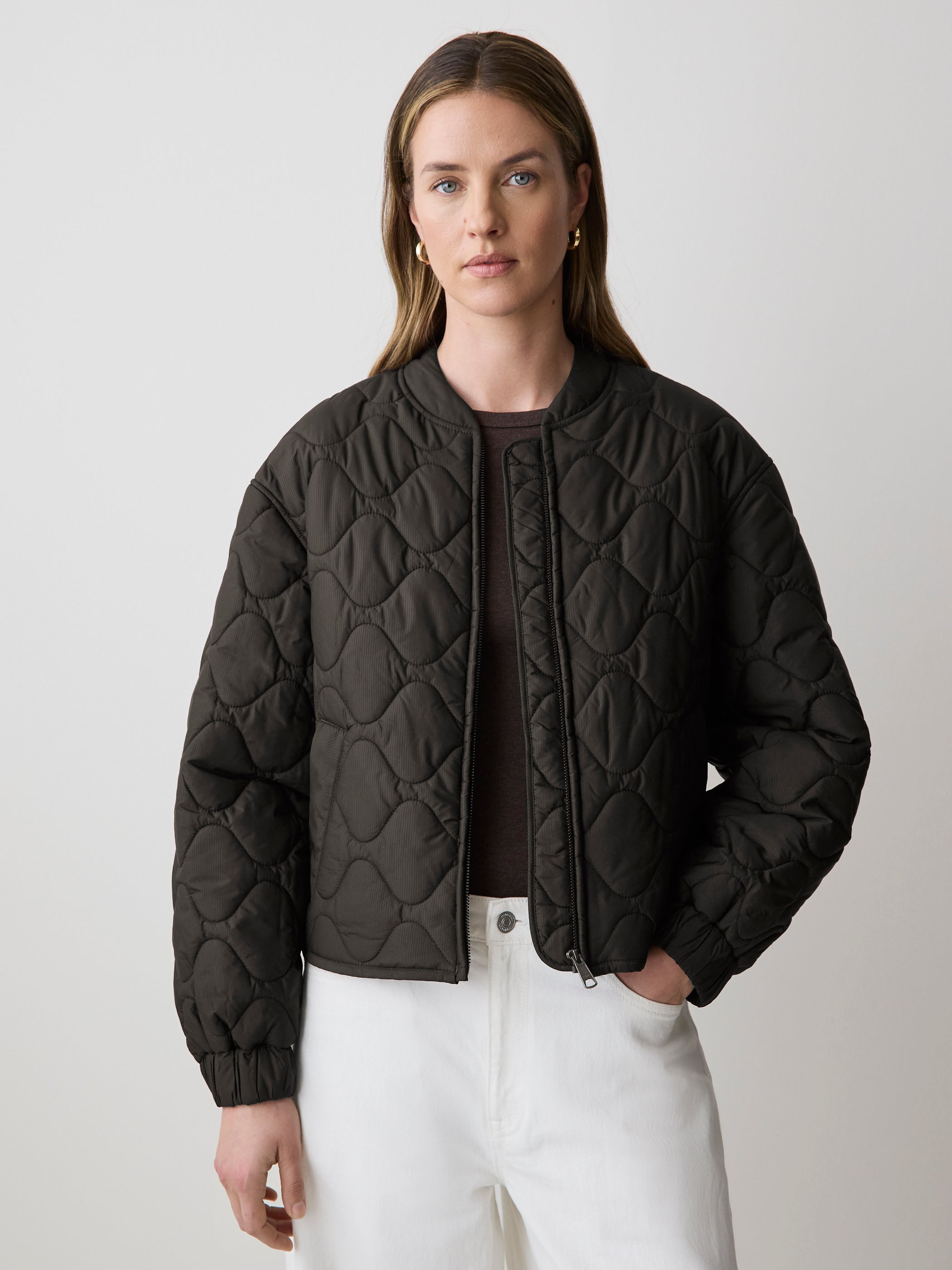 RW&CO Quilted Bomber Jacket