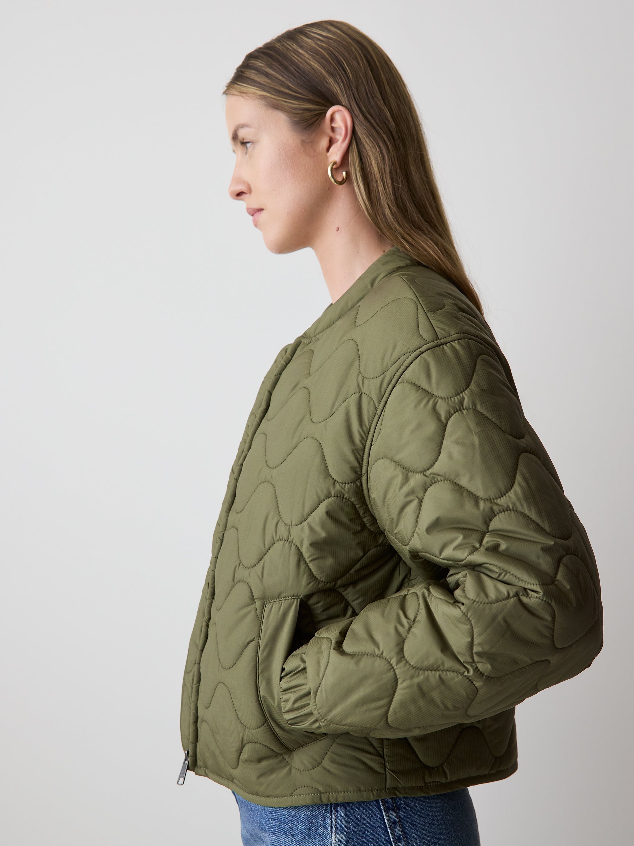 RW&CO Quilted Bomber Jacket