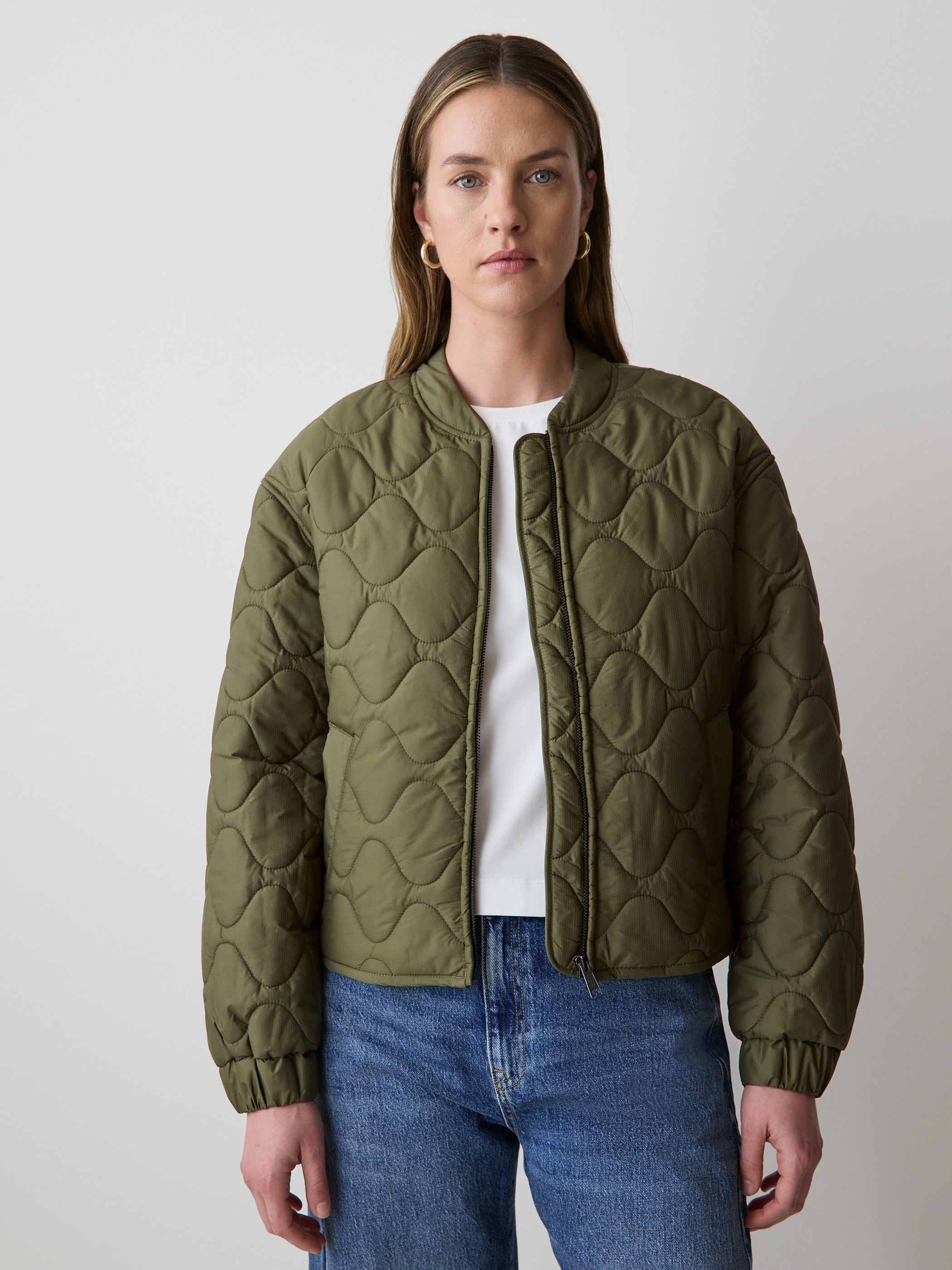 RW&CO Quilted Bomber Jacket