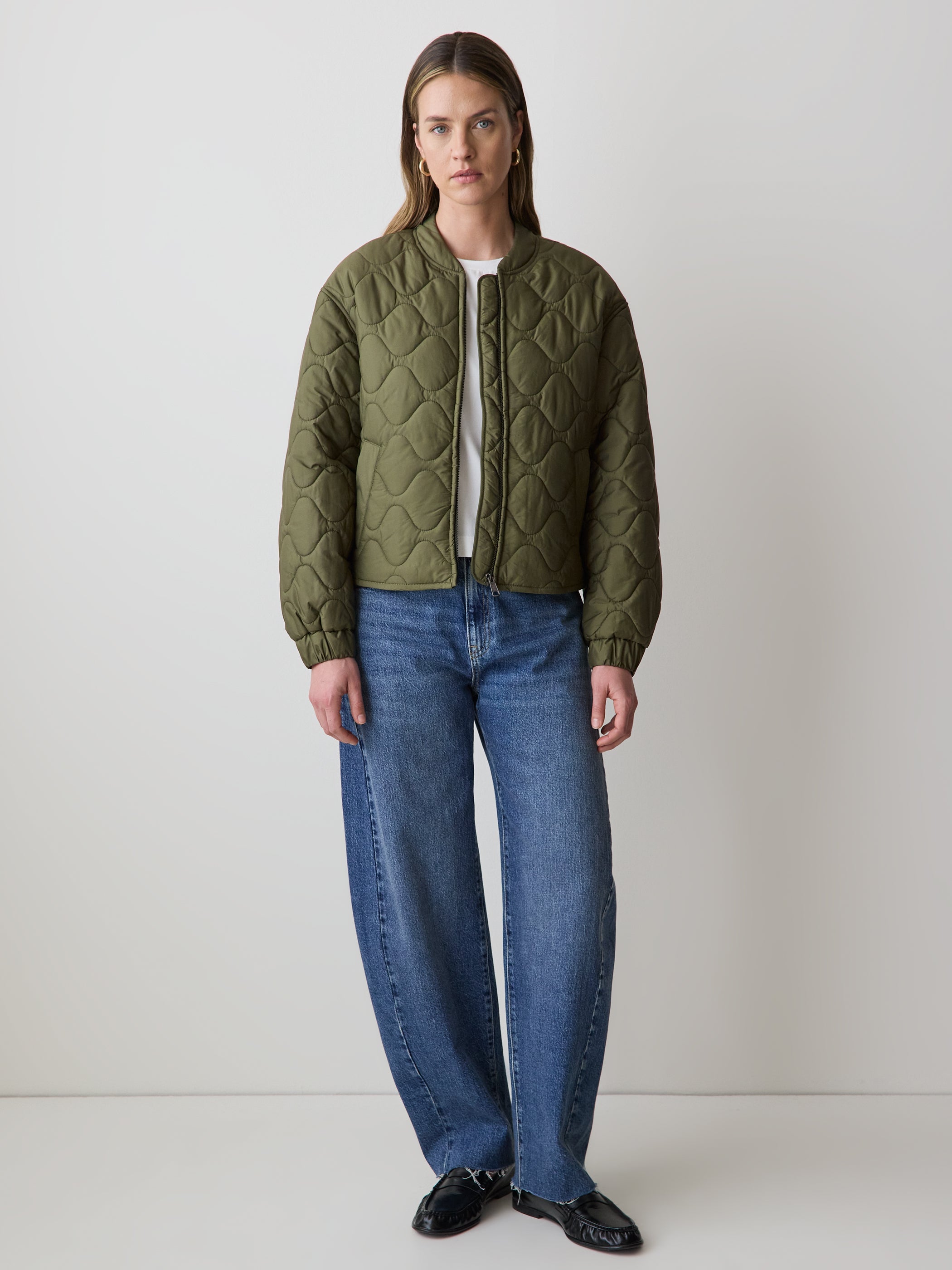 RW&CO Quilted Bomber Jacket