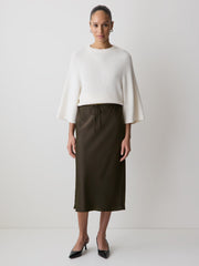 RW&CO High-Rise Straight Midi Skirt