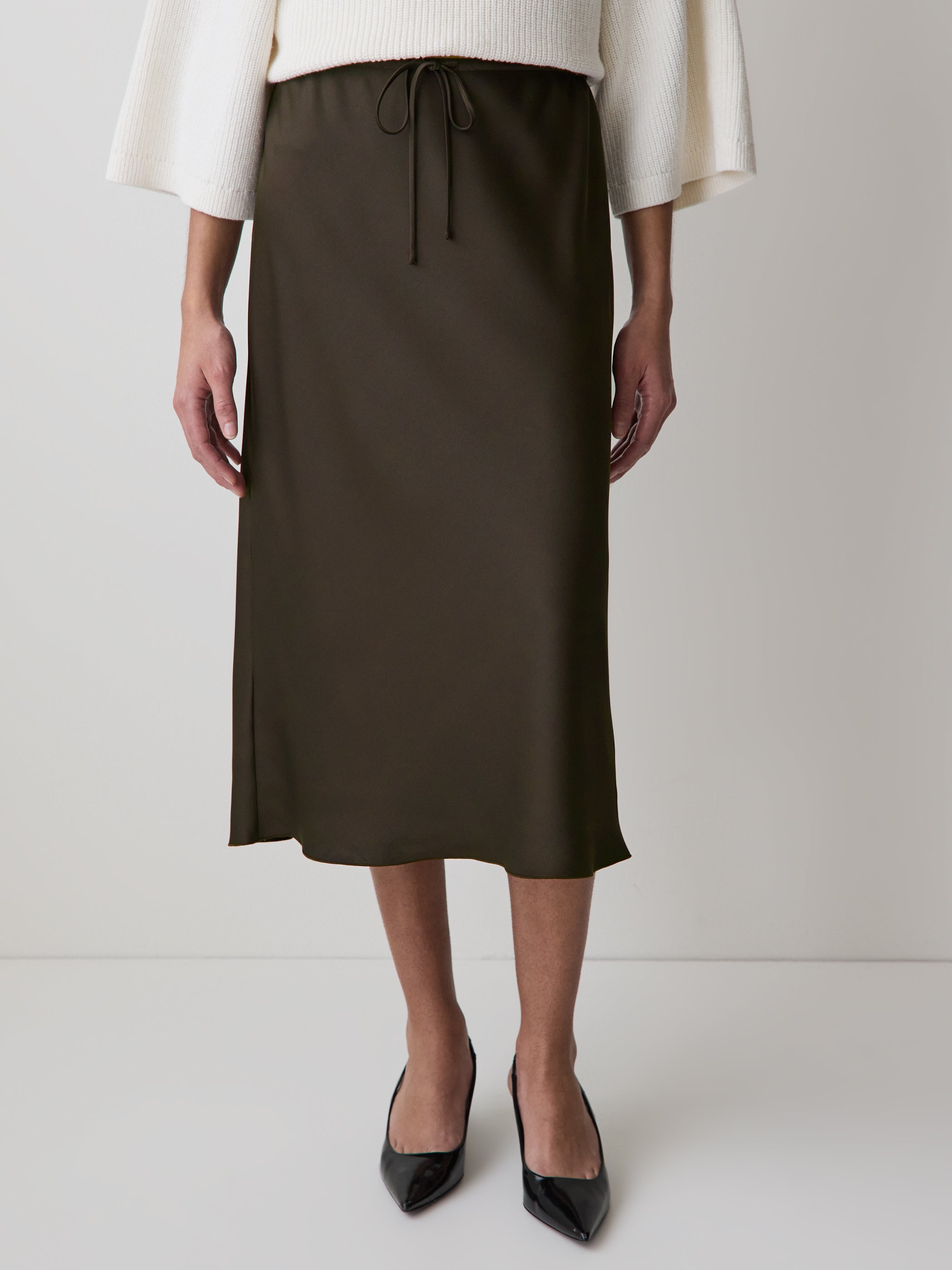 RW&CO High-Rise Straight Midi Skirt