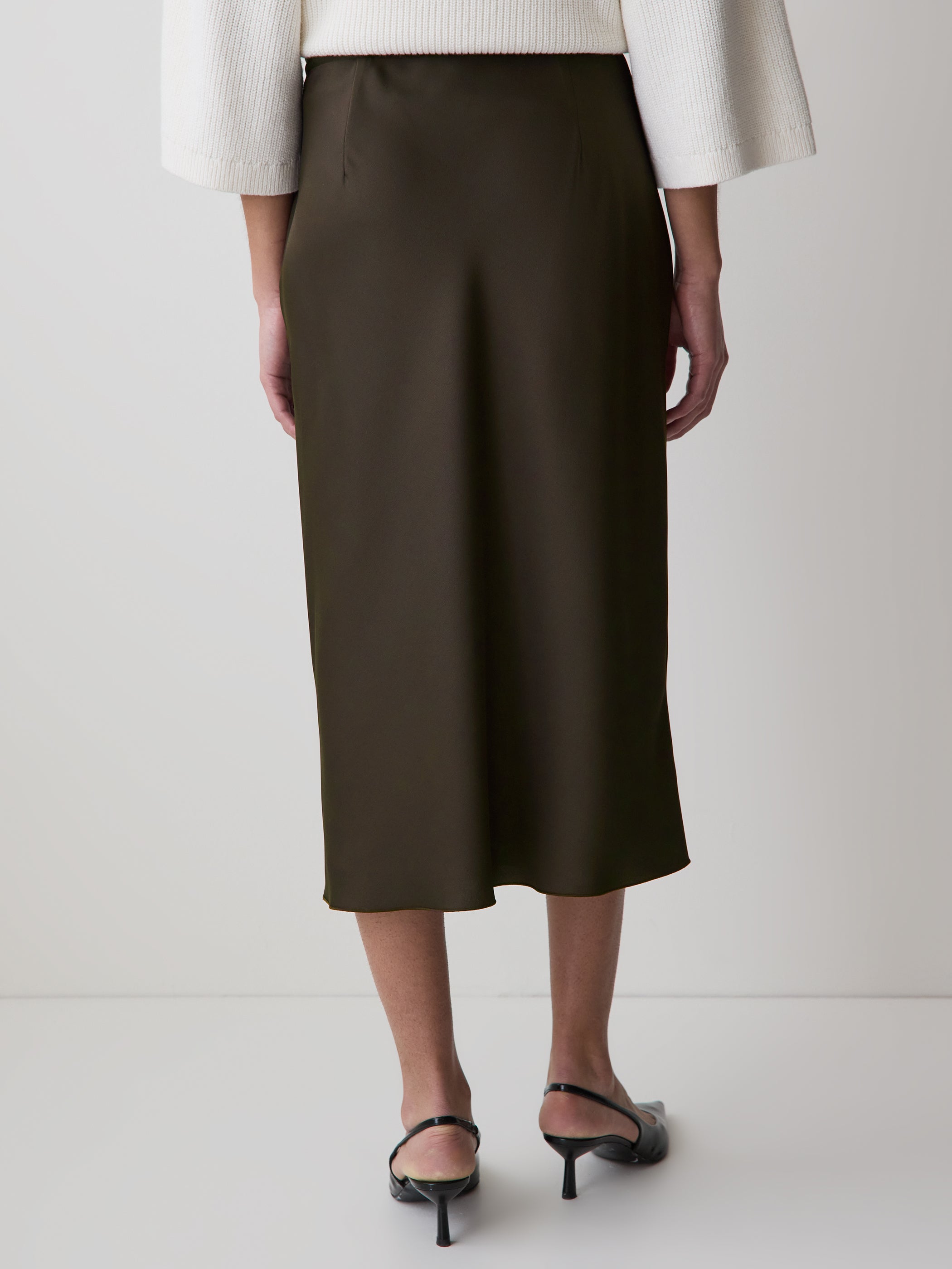 RW&CO High-Rise Straight Midi Skirt