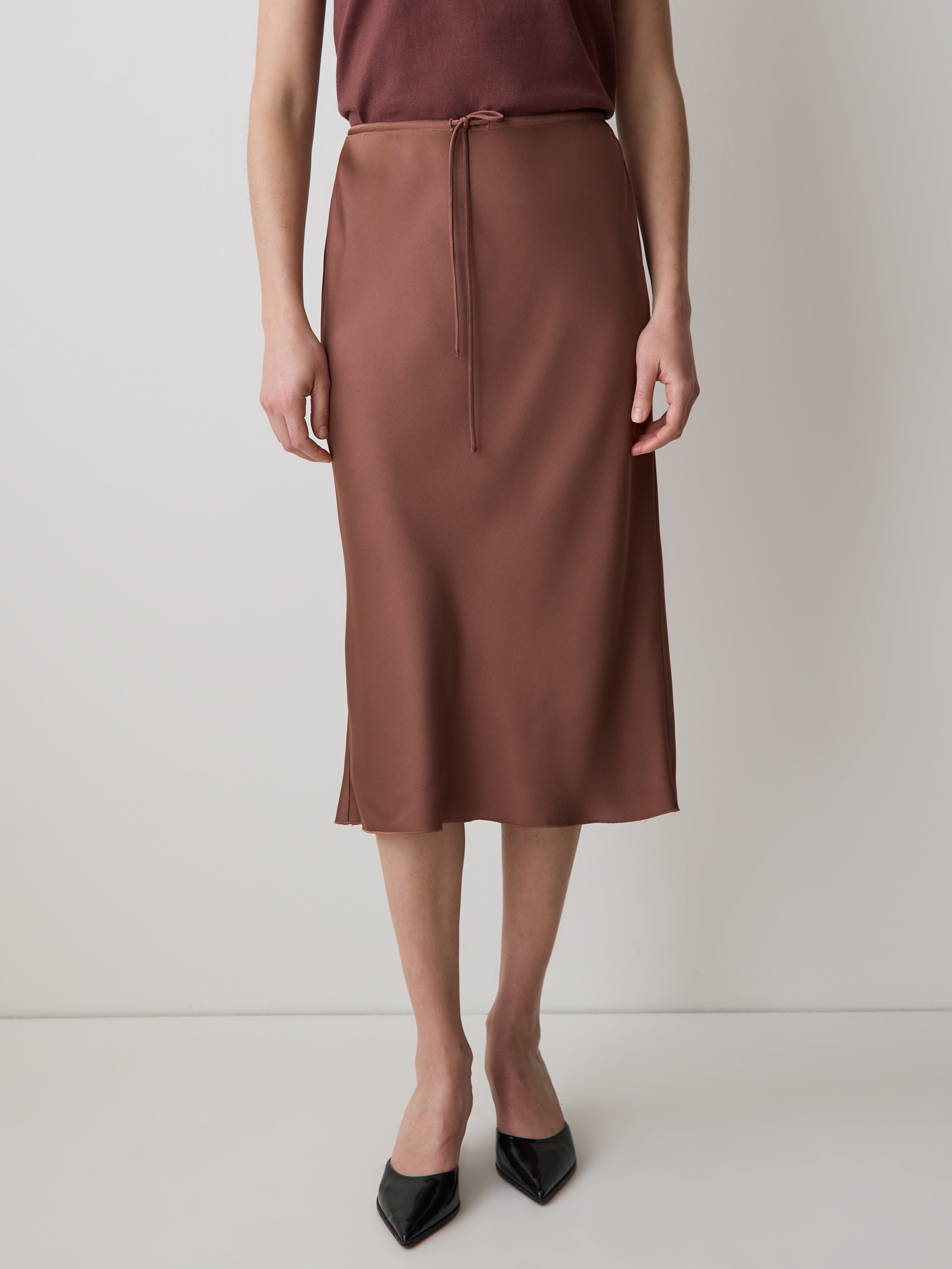 RW&CO High-Rise Straight Midi Skirt