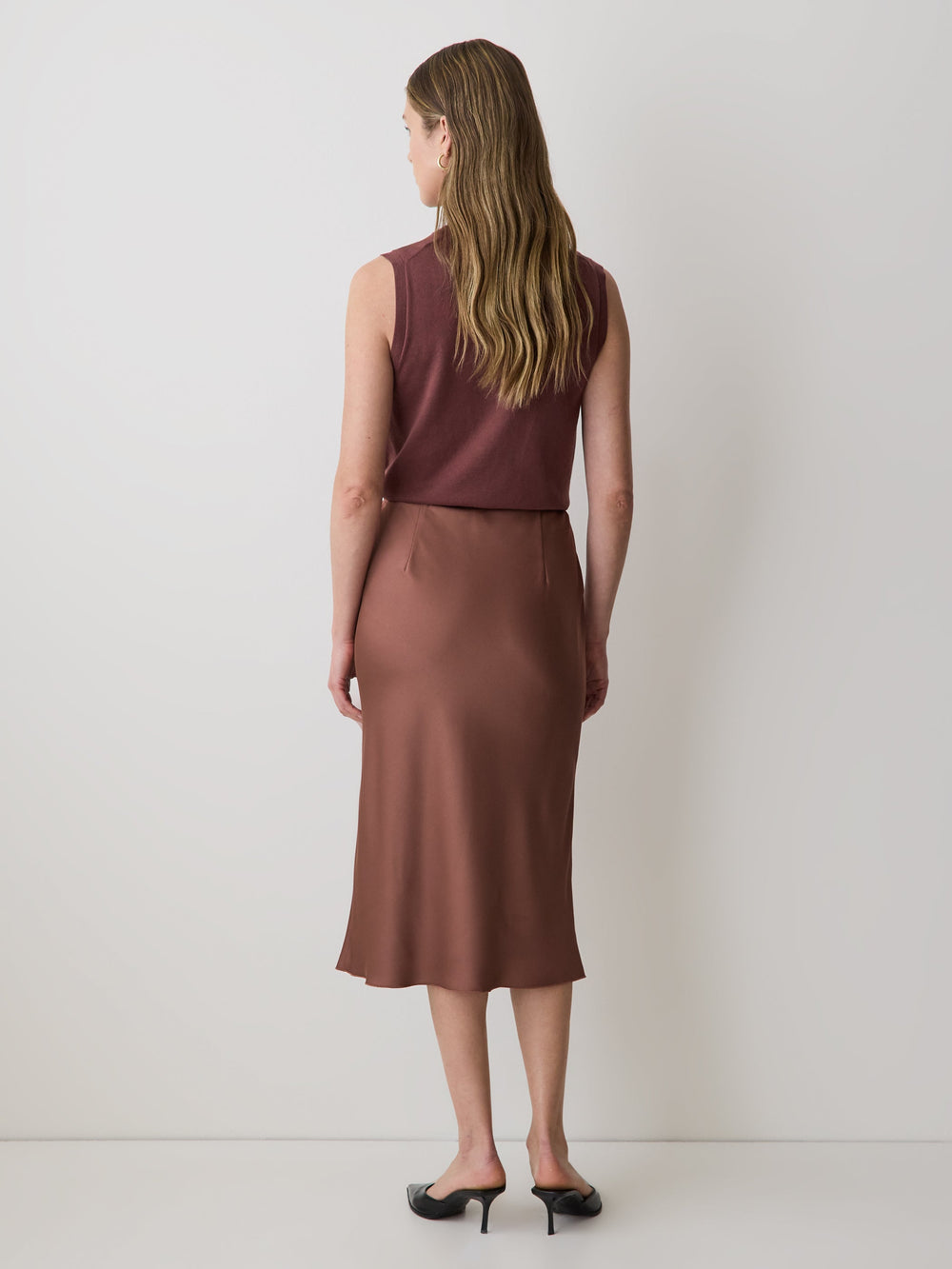 RW&CO High-Rise Straight Midi Skirt