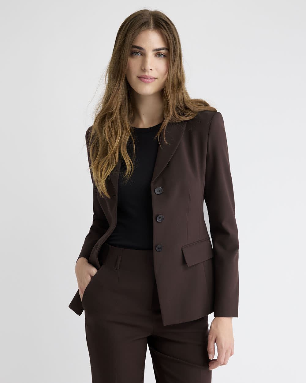 RW&CO Three-Button Fitted Blazer
