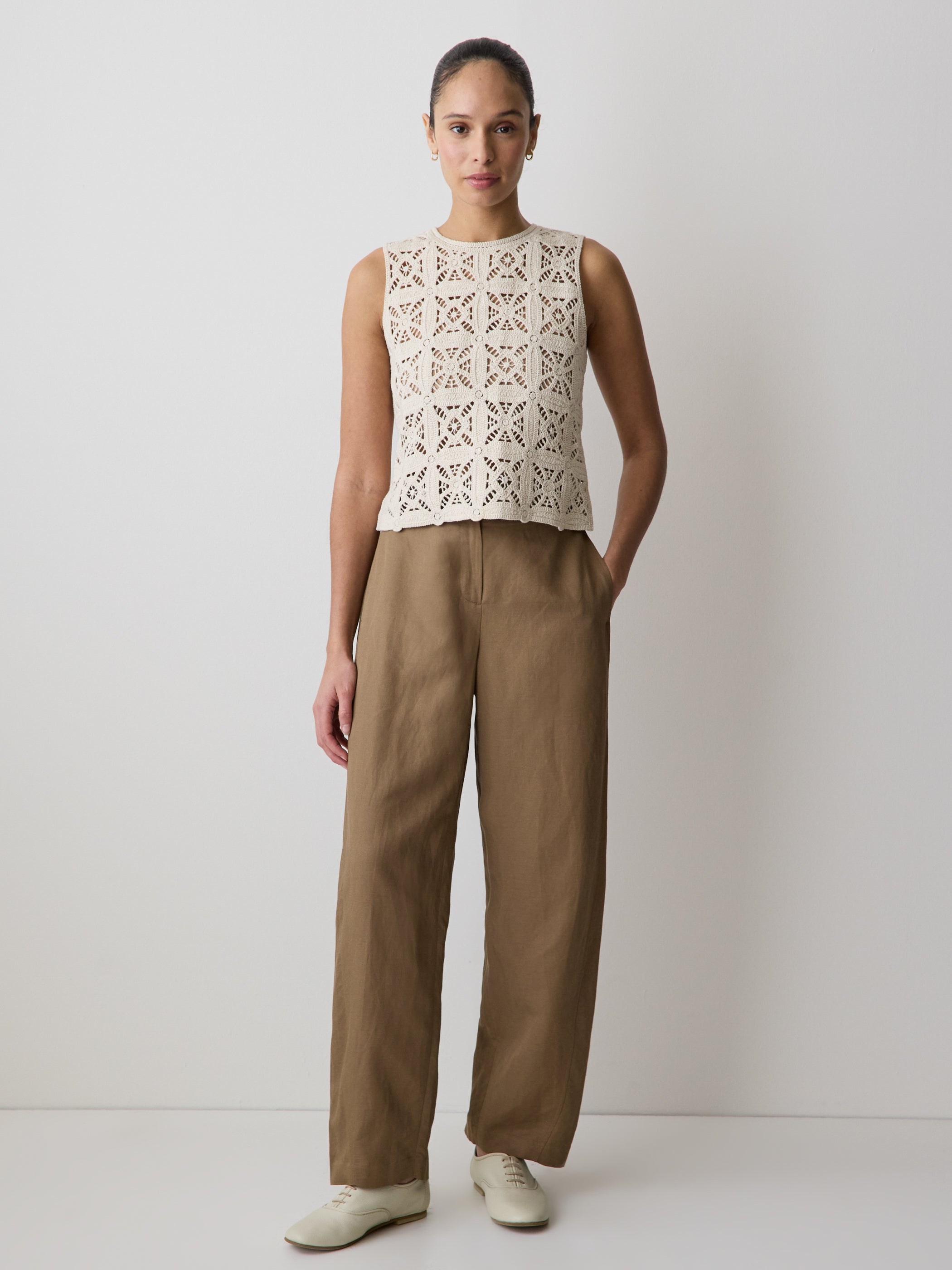 RW&CO Twill High-Rise Barrel Pant