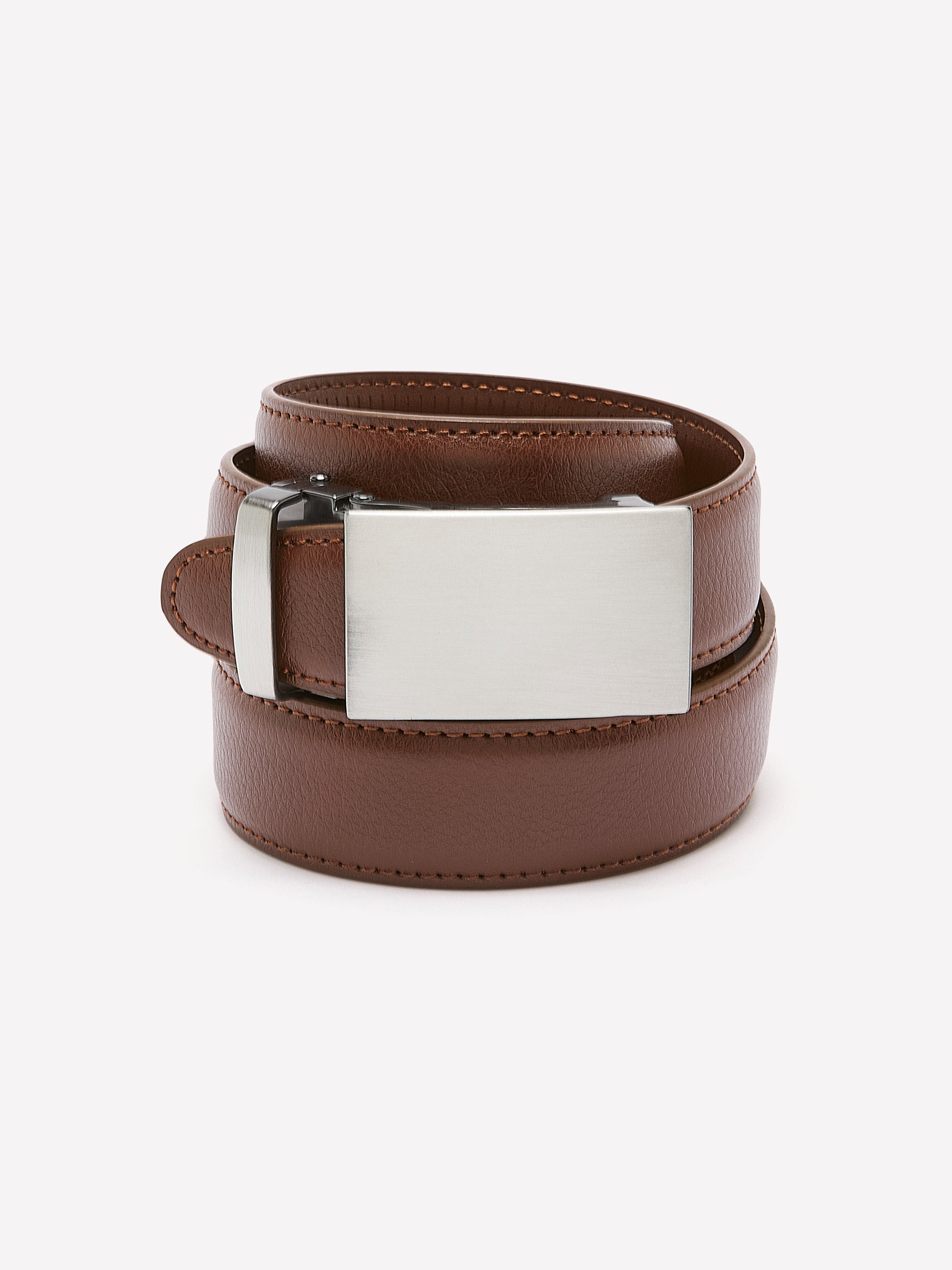 RW&CO Leather Belt with Plate Buckle