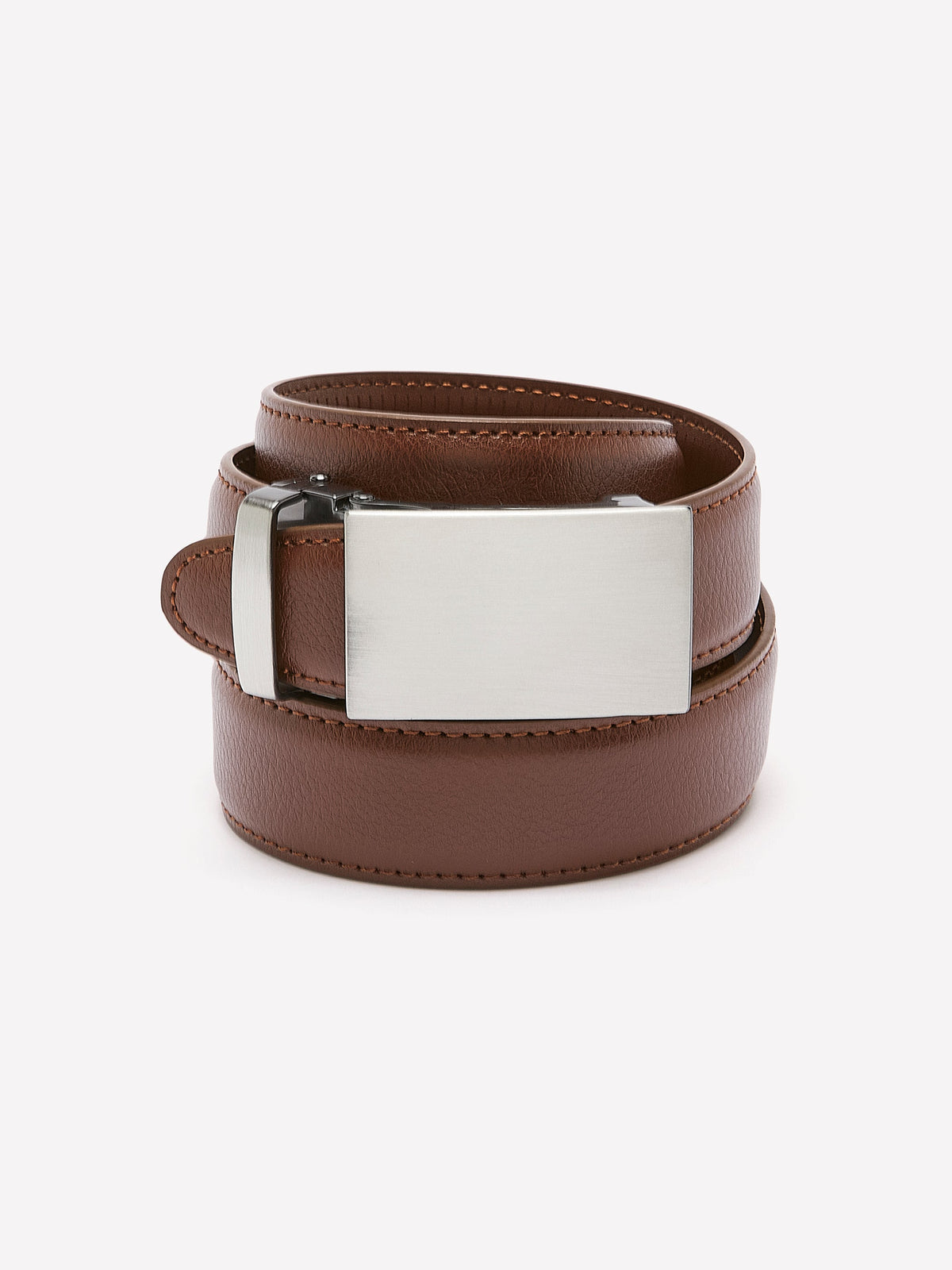 RW&CO Leather Belt with Plate Buckle