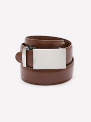 RW&CO Leather Belt with Plate Buckle