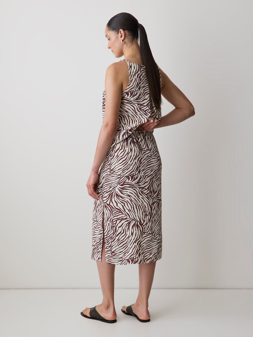 RW&CO High-Rise Straight Midi Skirt