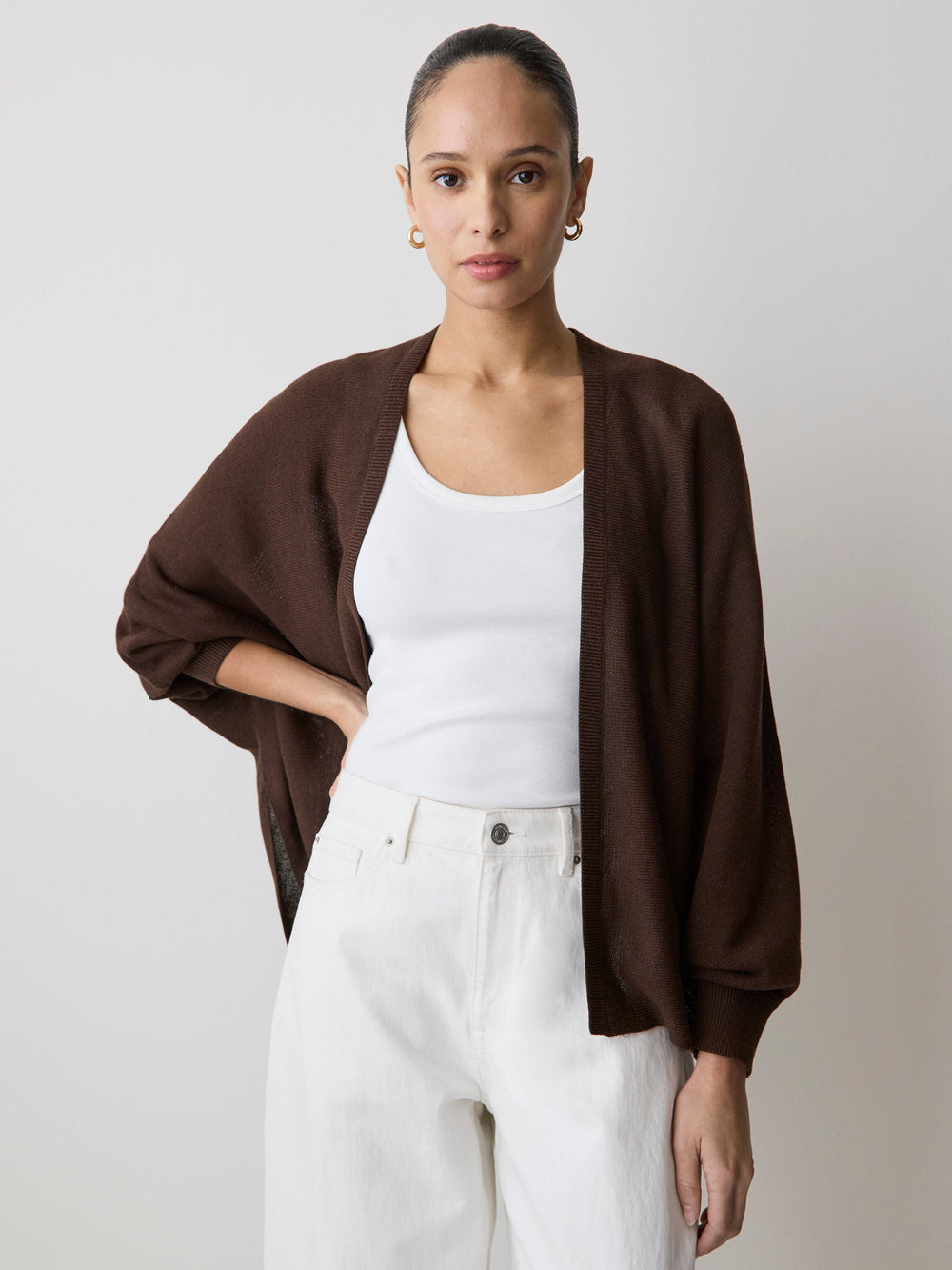 RW&CO Long-Sleeve Cape Cardigan