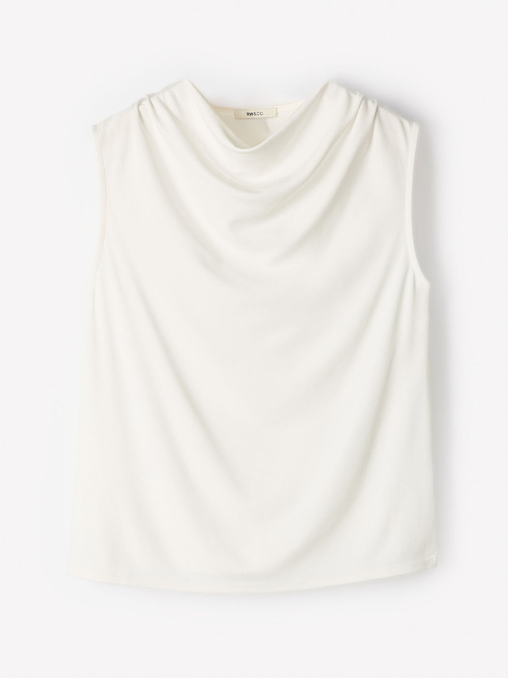 RW&CO Sleeveless Top with Cowl Neckline