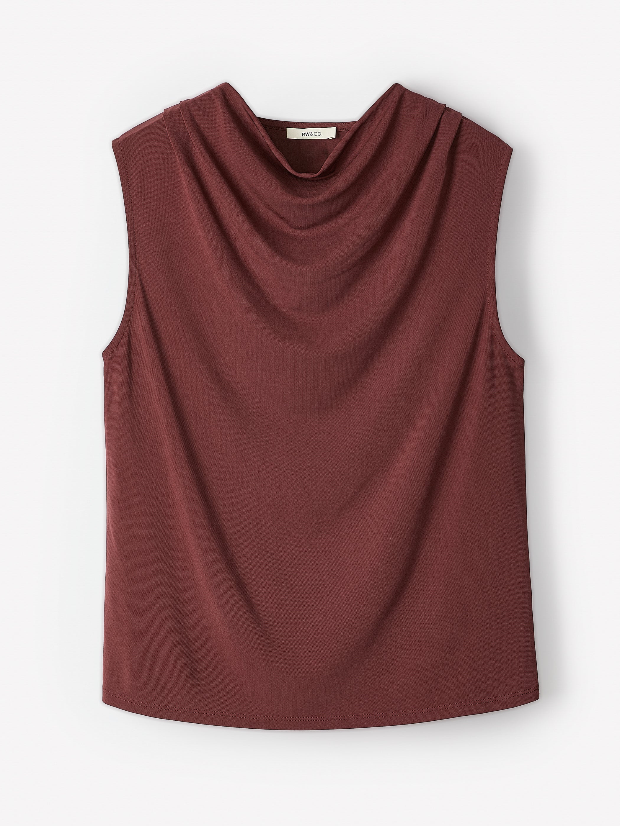 RW&CO Sleeveless Top with Cowl Neckline