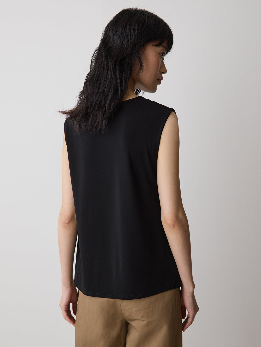 RW&CO Sleeveless Top with Cowl Neckline