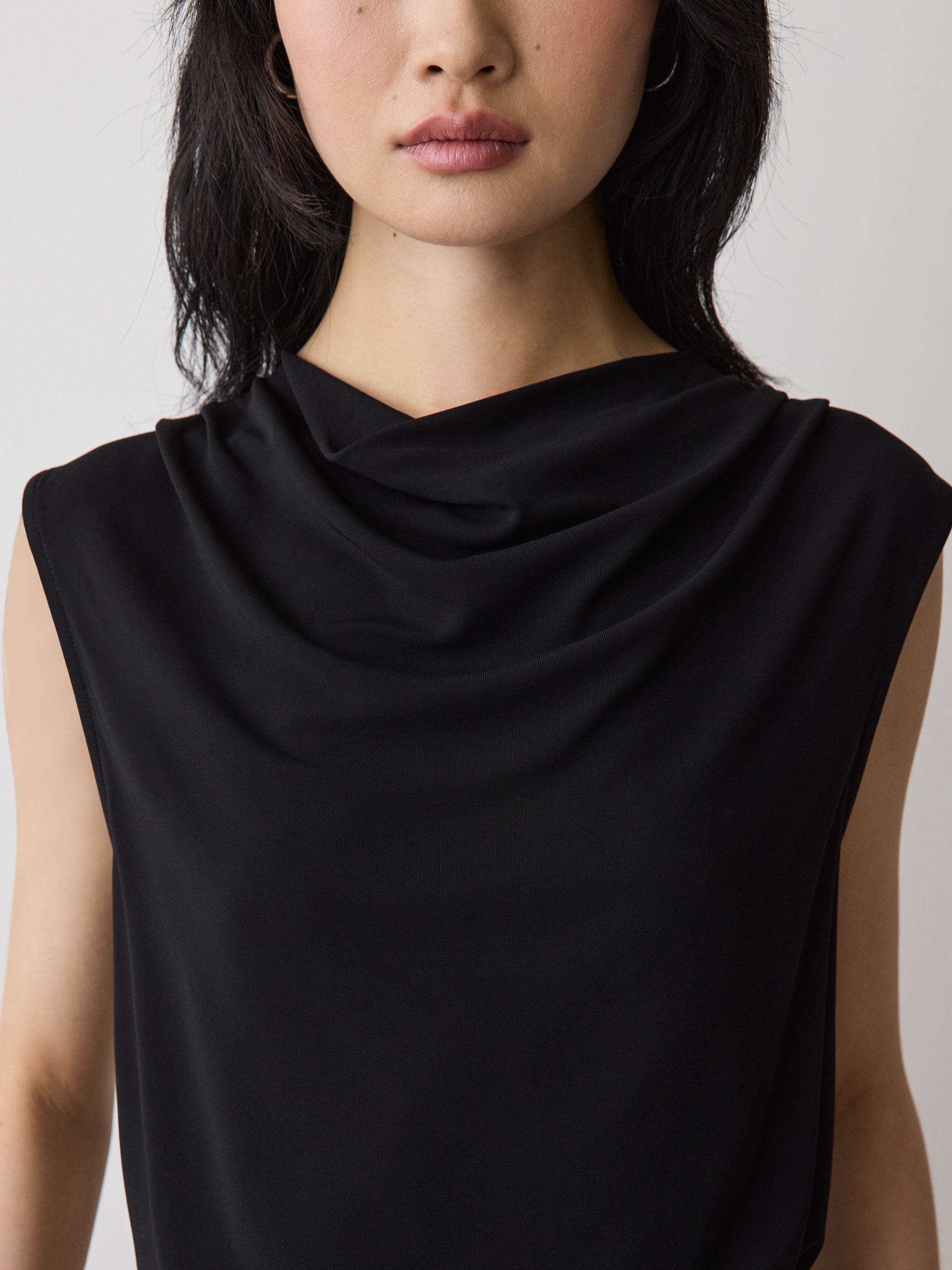 RW&CO Sleeveless Top with Cowl Neckline