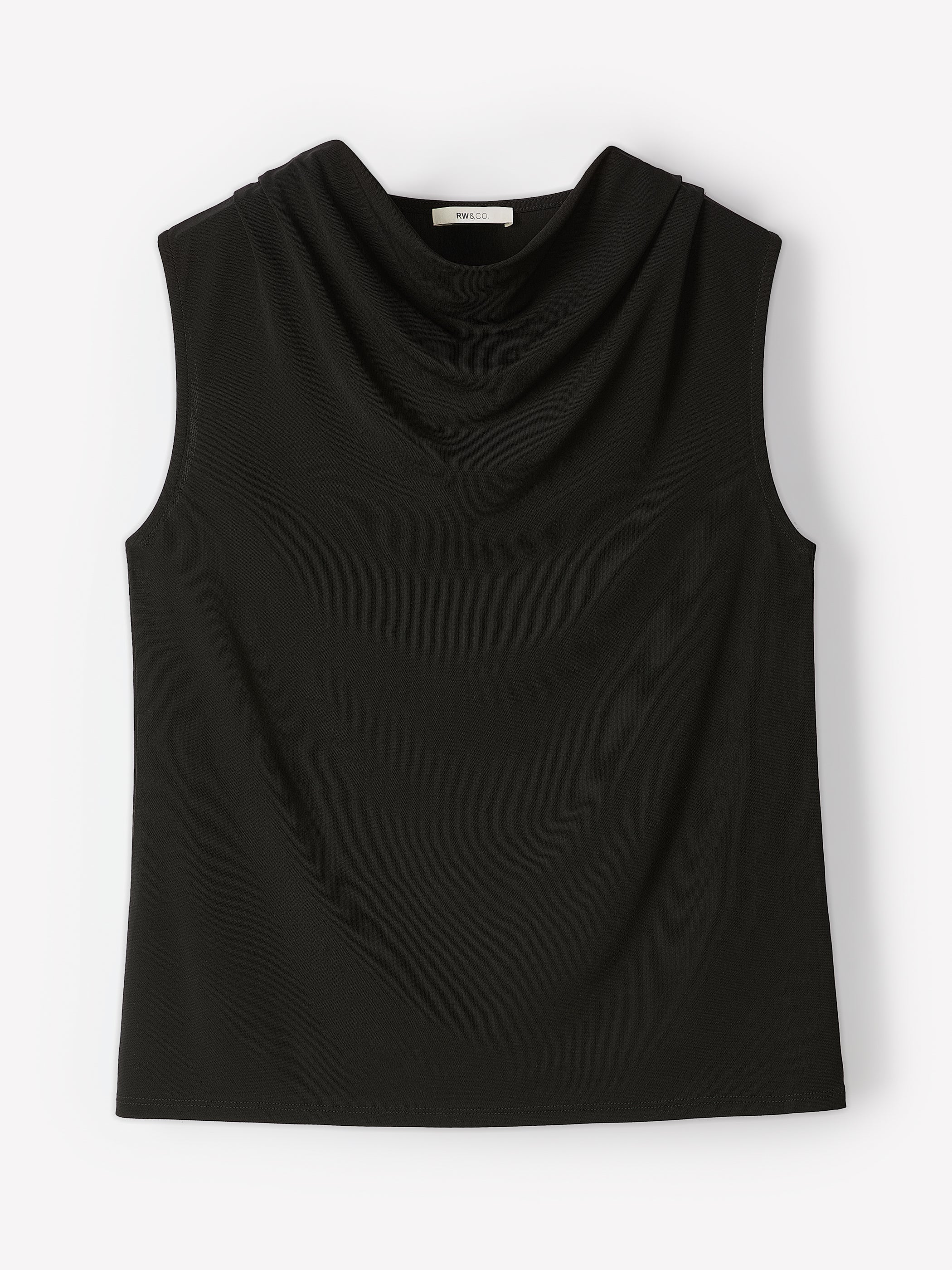 RW&CO Sleeveless Top with Cowl Neckline